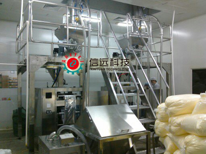 西药粉剂的自动投料、混合、包装生产线设备——北京康牧动物药业有限公司