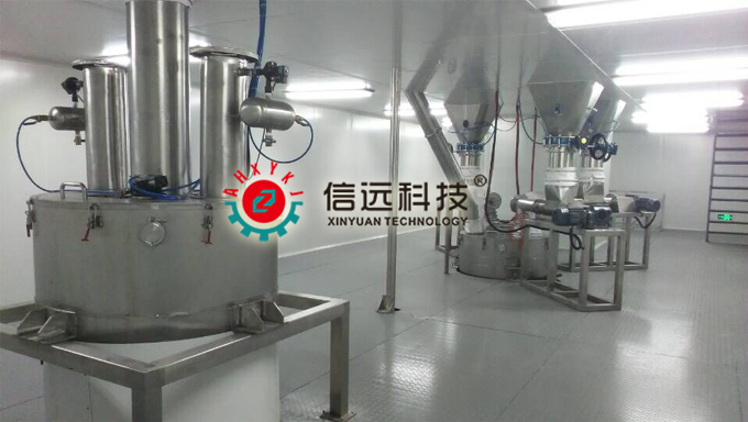 西药粉剂的自动投料、混合、包装生产线设备——山西沃德华兽生物技术有限公司
